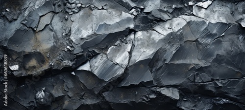 Platinum texture from Platinum ore rock. Platinum background. Expensive Platinum. Horizontal format for banners texture wallpapers. AI generated. photo