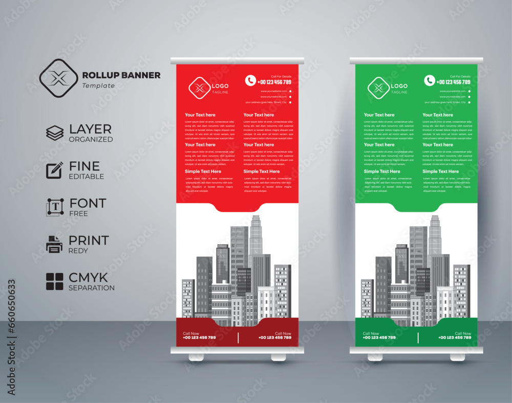 Eye catching, effective roll up banner