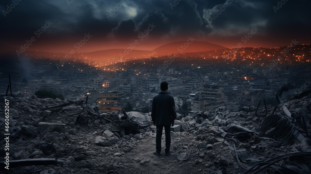 Gazing at the Shattered City: Reflections on Devastation, Generative AI Gazing at the Shattered City: Reflections on Devastation, Generative AI