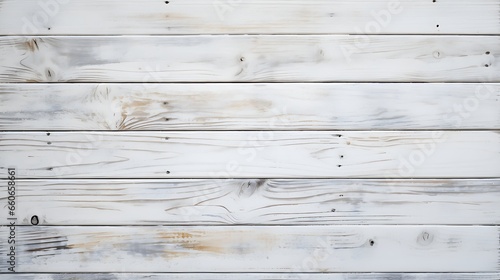 White Wooden Boards Background with Texture, Ample Copy Space