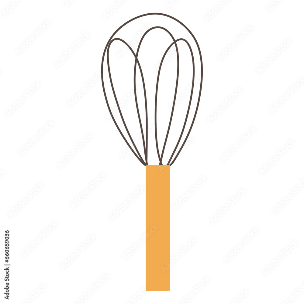 Simple yellow whisk illustration vector drawing cartoon cooking baking utensil tool recipe symbol food icon Simple yellow whisk illustration vector drawing cartoon cooking baking utensil tool recipe symbol food icon