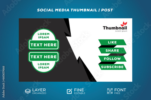 Social Media Thumbnail Design template