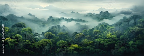 Rainforest natural background © neirfy
