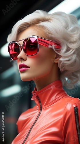 Woman, atompunk retro futuristic fashion shoot © Muzaffer Stock