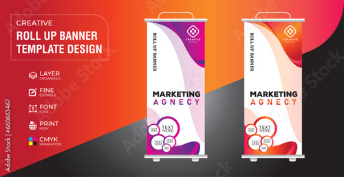 Eye catching  effective roll up banner