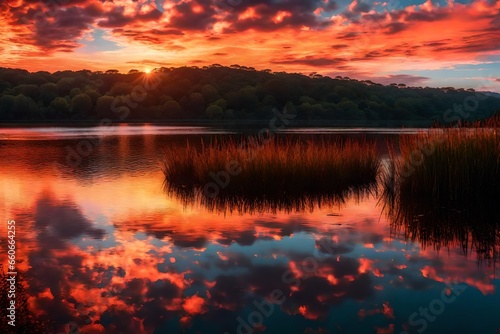sunset on the lake © sania