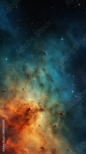 background with space, nebula and stars