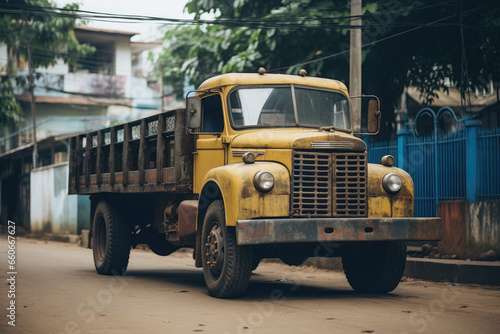 A beautiful and dirty old vintage Truck. © Nicole