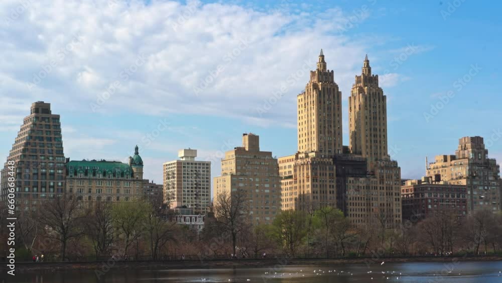 Strolling through Central Park in the heart of Manhattan Strolling through Central Park in the heart of Manhattan