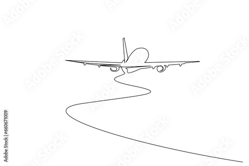 passenger plane transportation vehicle object vacation travel line art design