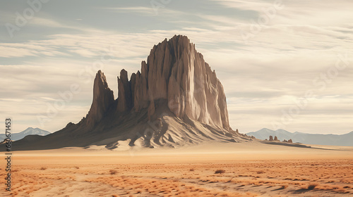Shiprock New Mexico Southwestern Desert Landscape © Alin