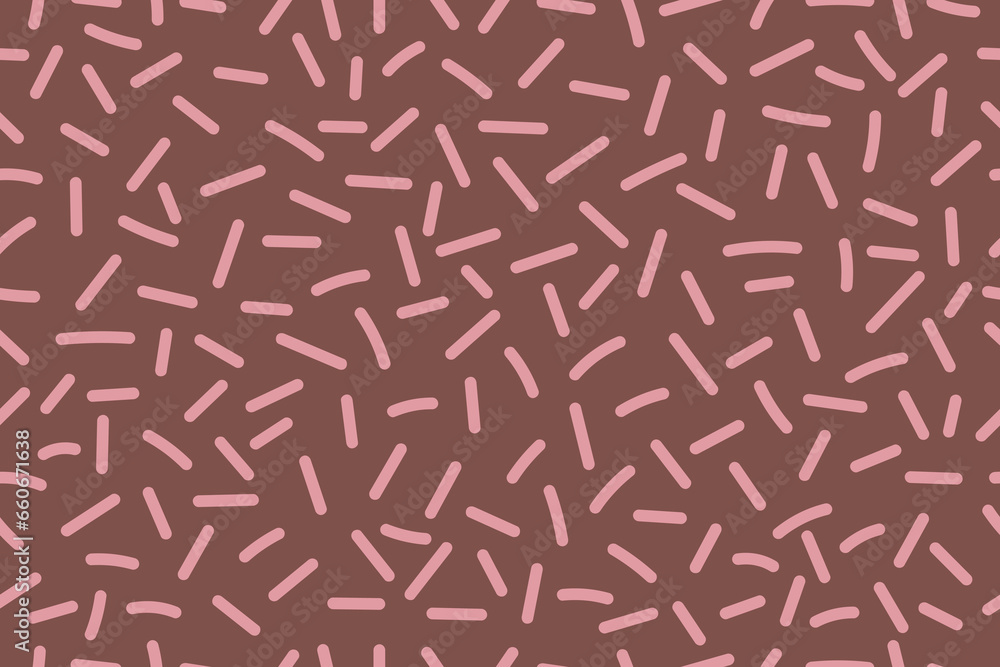 Cute, nice and sweet pink simple sticks. Seamless vector pattern for design and decoration. Fashion, style, cooking, handmade, background. Cute, nice and sweet pink simple sticks. Seamless vector pattern for design and decoration. Fashion, style, cooking, handmade, background.