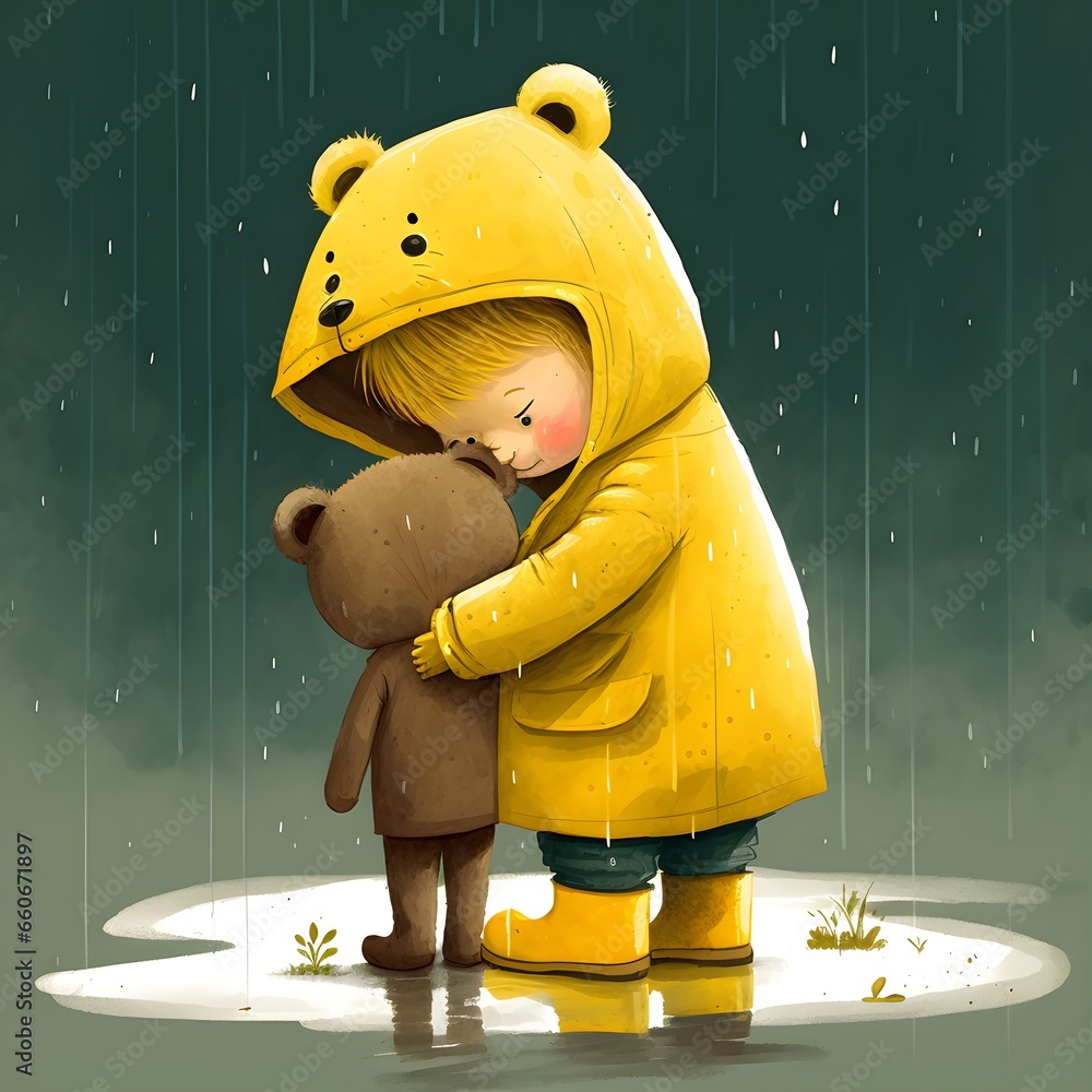a-childrens-book-illustration-of-a-tall-skinny-4-year-old-with-blond
