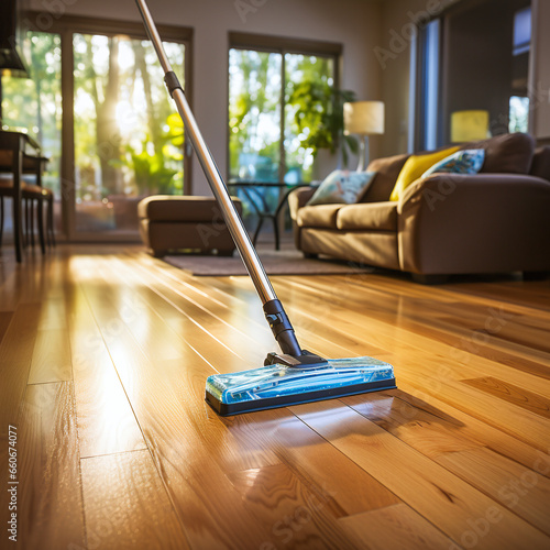 Clean and care for floors properly - use a mop to wipe the floor