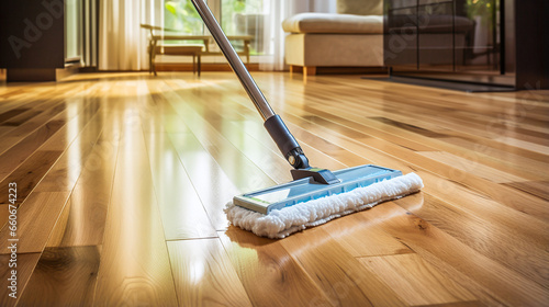 Clean and care for floors properly - use a mop to wipe the floor