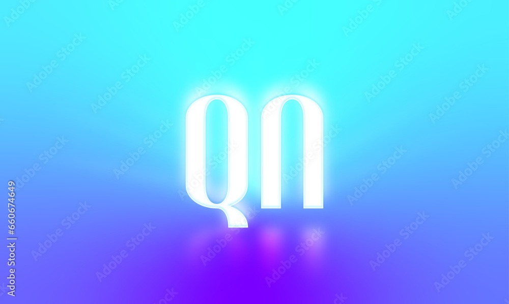 glowing letters initials reflections rays of light turquoise background glowing letters initials reflections rays of light turquoise background