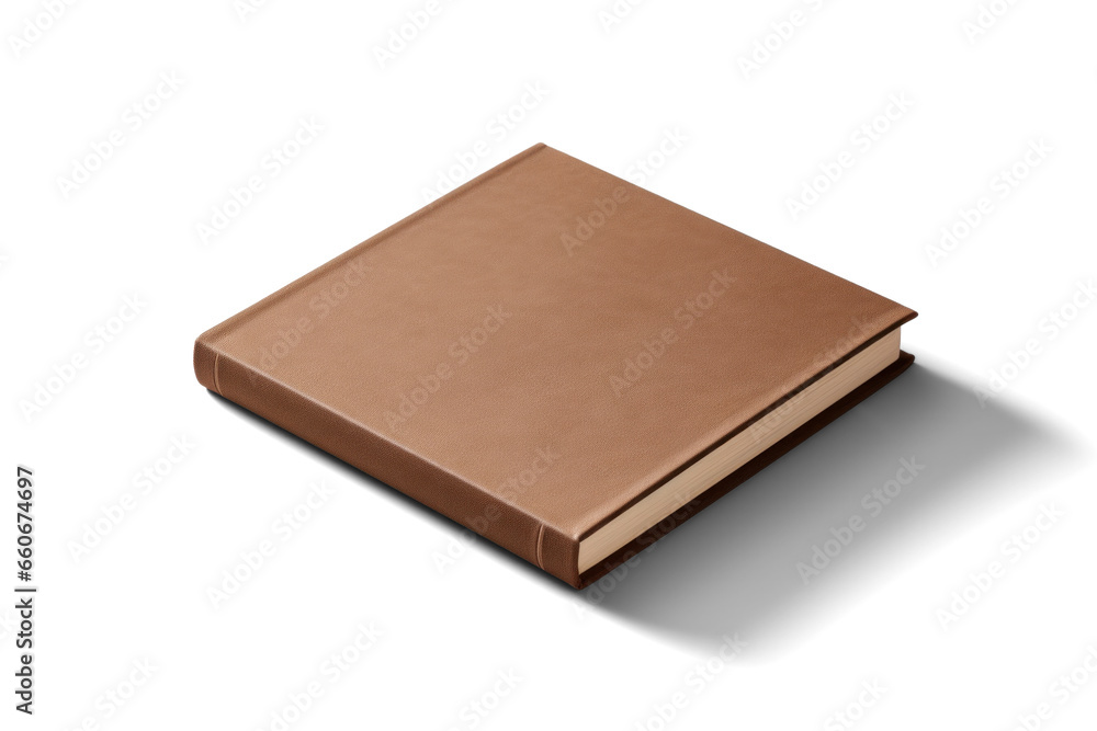 closed brown book cover mockup , png file of isolated cutout object with shadow on transparent background. closed brown book cover mockup , png file of isolated cutout object with shadow on transparent background.