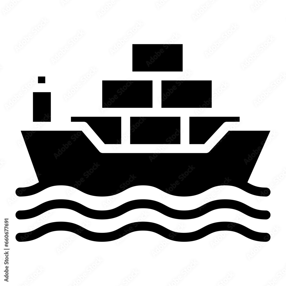 Solid Ship icon Solid Ship icon