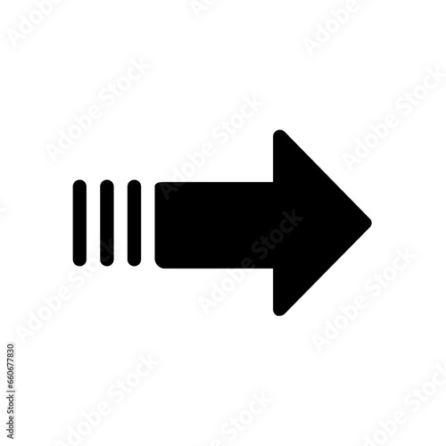 Solid right arrow icon