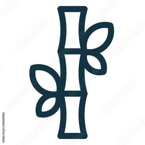 Bamboo icon. Natural fiber icon