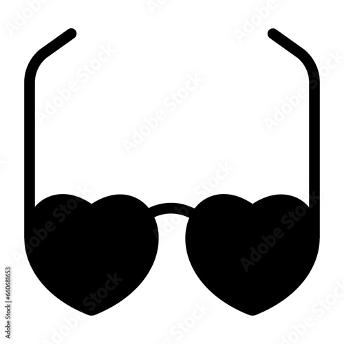 Solid Heart Glasses icon