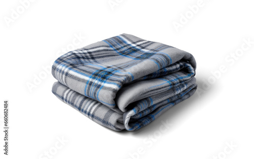 Wallpaper Mural folded warm wool checkered plaid blanket, png file of isolated cutout object with shadow on transparent background. Torontodigital.ca
