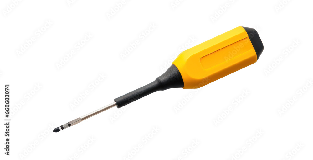 crosshead screwdriver with orange handle, png file of isolated cutout object with shadow on transparent background. crosshead screwdriver with orange handle, png file of isolated cutout object with shadow on transparent background.