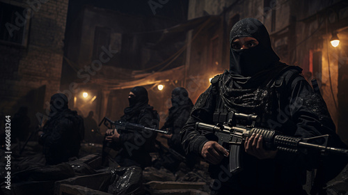 terrorists in action, generative ai