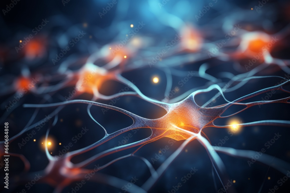 Neuron cells neural network under microscope neuro research science brain signal information transfer human neurology mind mental impulse biology anatomy microbiology intelligence connection system Neuron cells neural network under microscope neuro research science brain signal information transfer human neurology mind mental impulse biology anatomy microbiology intelligence connection system
