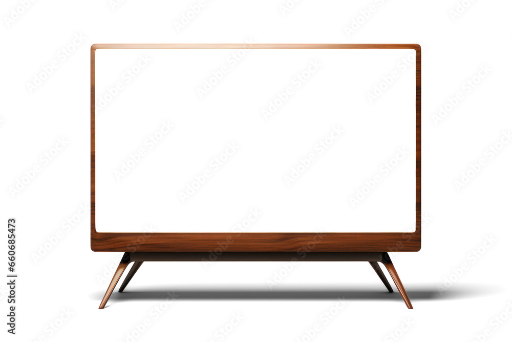 modern TV mockup with wooden frames, png file of isolated cutout object with shadow on transparent background. modern TV mockup with wooden frames, png file of isolated cutout object with shadow on transparent background.
