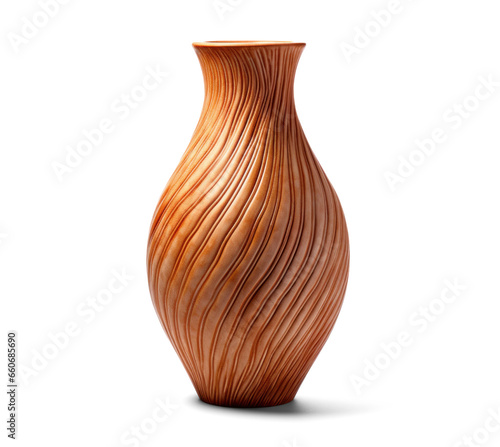 beautiful vase, png file of isolated cutout object with shadow on transparent background.