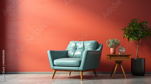 Colorful interior and armchair © Muzaffer Stock