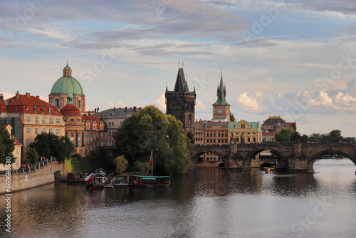 PANORAMA OF THE CITY OF PRAGUE IN THE CZECH REPUBLIC photo