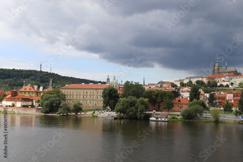 PANORAMA OF THE CITY OF PRAGUE IN THE CZECH REPUBLIC photo