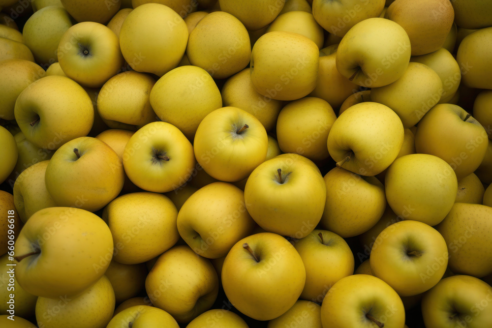 Yellow apples at local farmer market Yellow apples at local farmer market