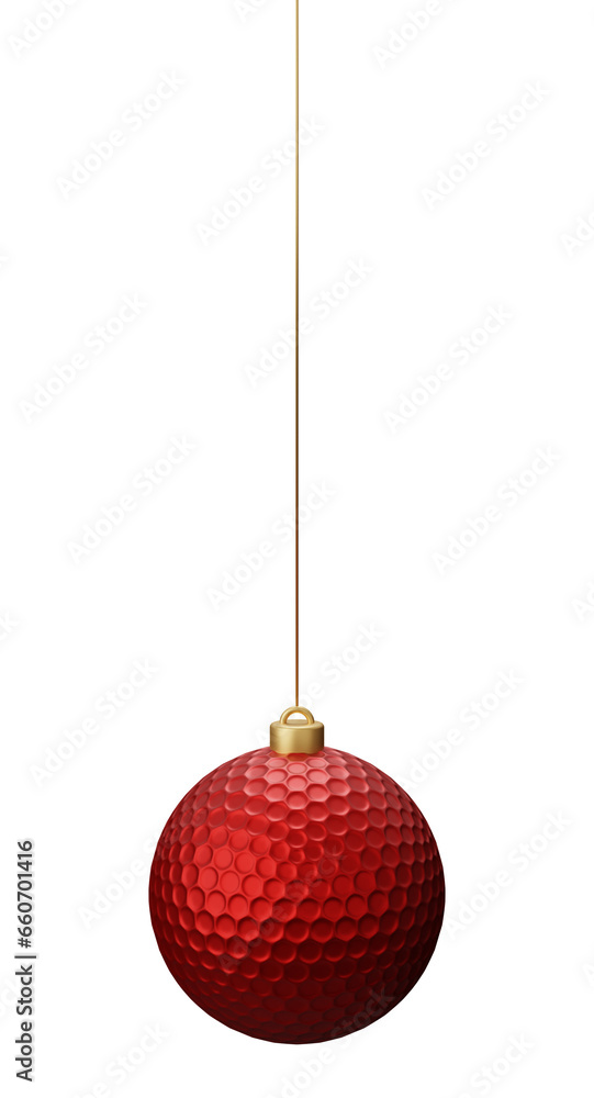 Golf ball Hanging Christmas bauble Golf ball Hanging Christmas bauble