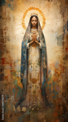 nossa senhora aparecida textura abstrata 