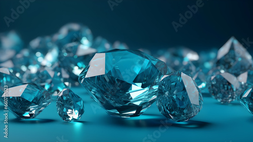 background made of faceted crystals