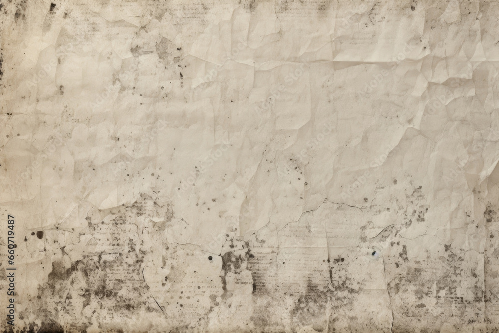 Closeup of a newsprint texture with a paper machelike appearance, featuring visible pulp fibers and a slightly bumpy surface. The ink appears to have absorbed into the paper, creating a