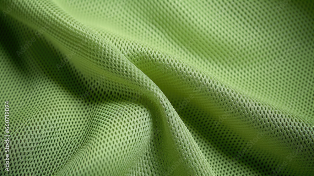 Texture of a lightweight, breathable polyester mesh with a honeycomblike pattern. The fabric has a slight stretch and is typically used for athletic wear and as a lining material. - obrazy, fototapety, plakaty 