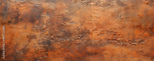 Closeup of painted copper The copper in this texture has been intentionally painted over, resulting in a mixture of textures and colors, with areas smoother and shinier than others.