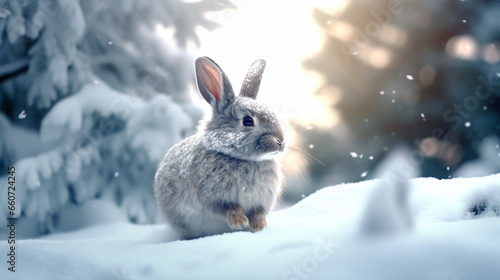 The Christmas Rabbit's Colorful Journey © Alex