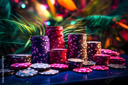 Casino concept, online casino advertising, gambling concept banner, mobile gambling applications, wealth concept, Web banner game, neon casino, online casino advertising, entertainment leisure concept