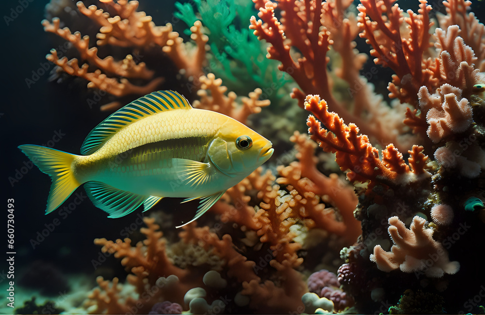 Obraz premium fish with reef