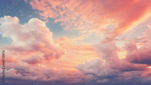 Tranquil Sunset with Dramatic Cloudscape and Afterglow, Beautiful Sky © S.Gvozd
