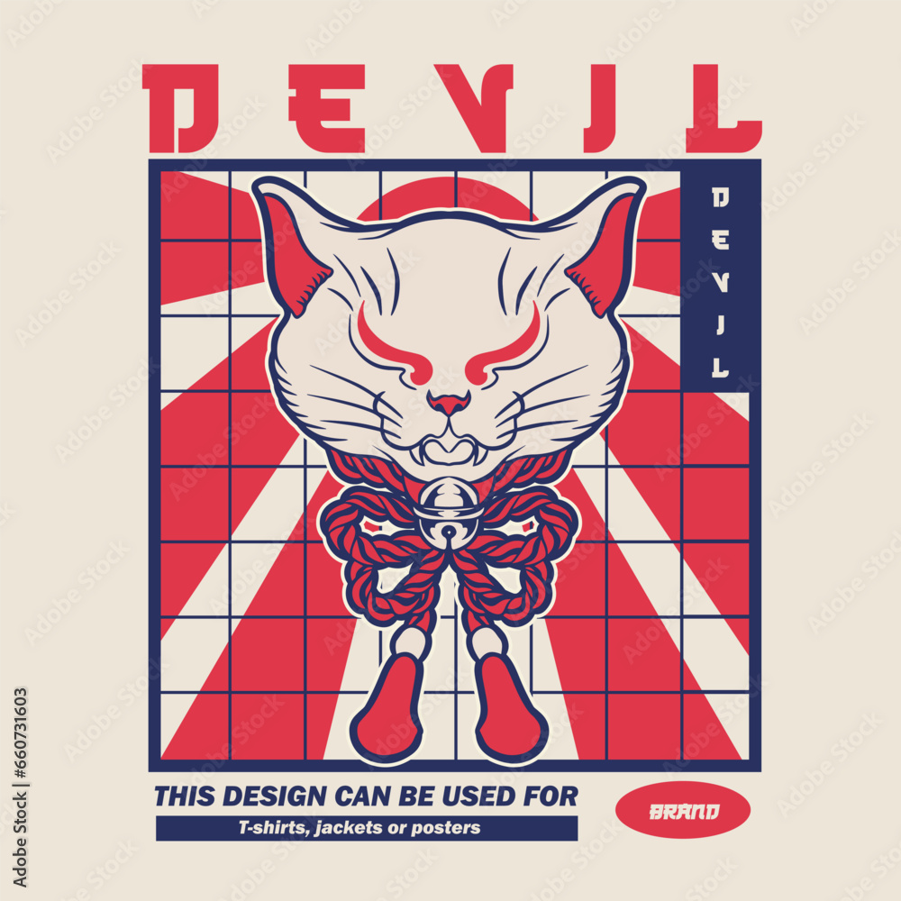 Cartoon maneki neko cat. Vector illustration
Cartoon maneki neko cat. Vector illustration