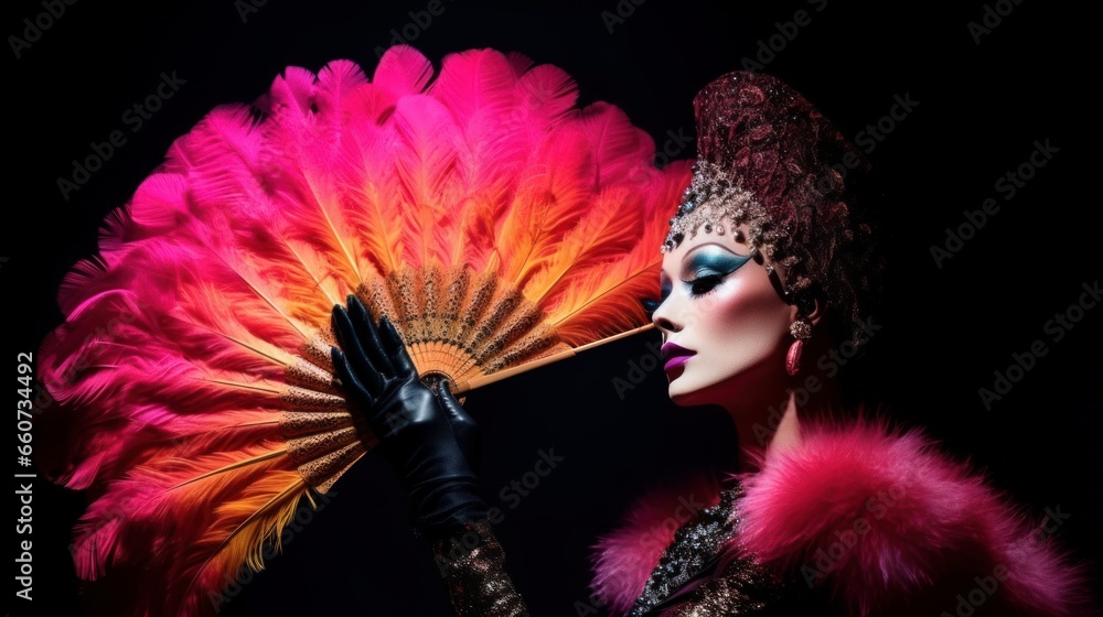 Fototapeta premium woman in mask