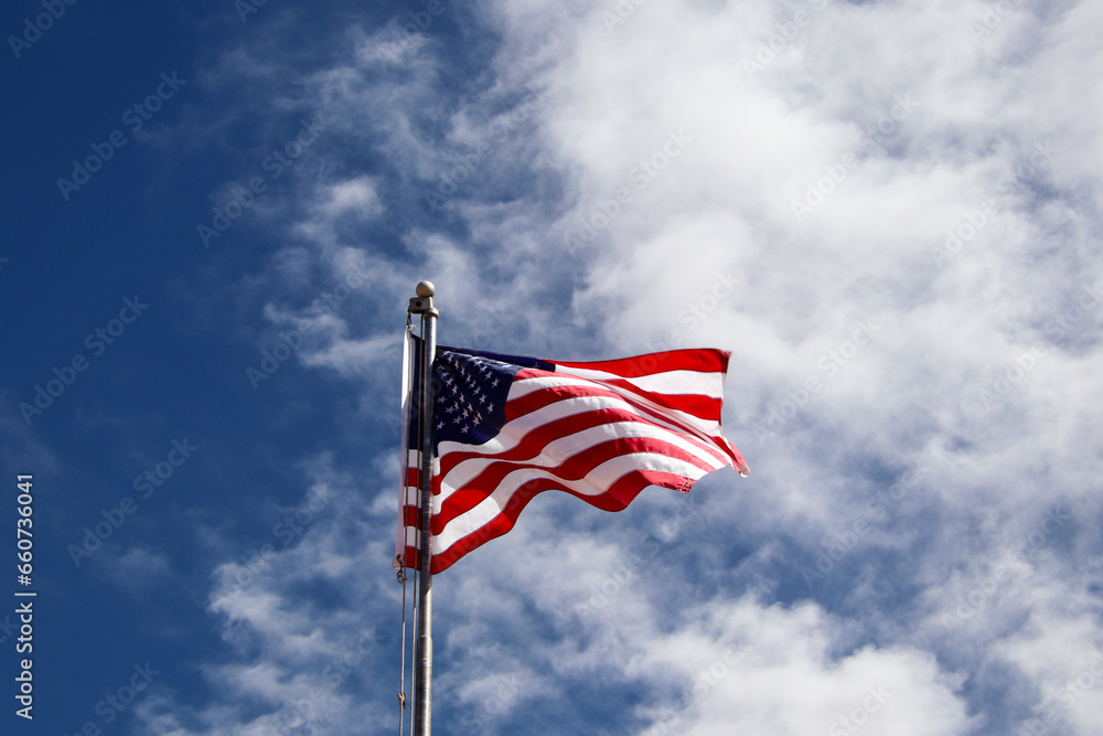American flag at Marble Canyon American flag at Marble Canyon