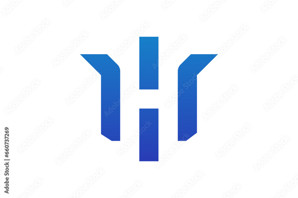 Obraz premium H geomentric logo