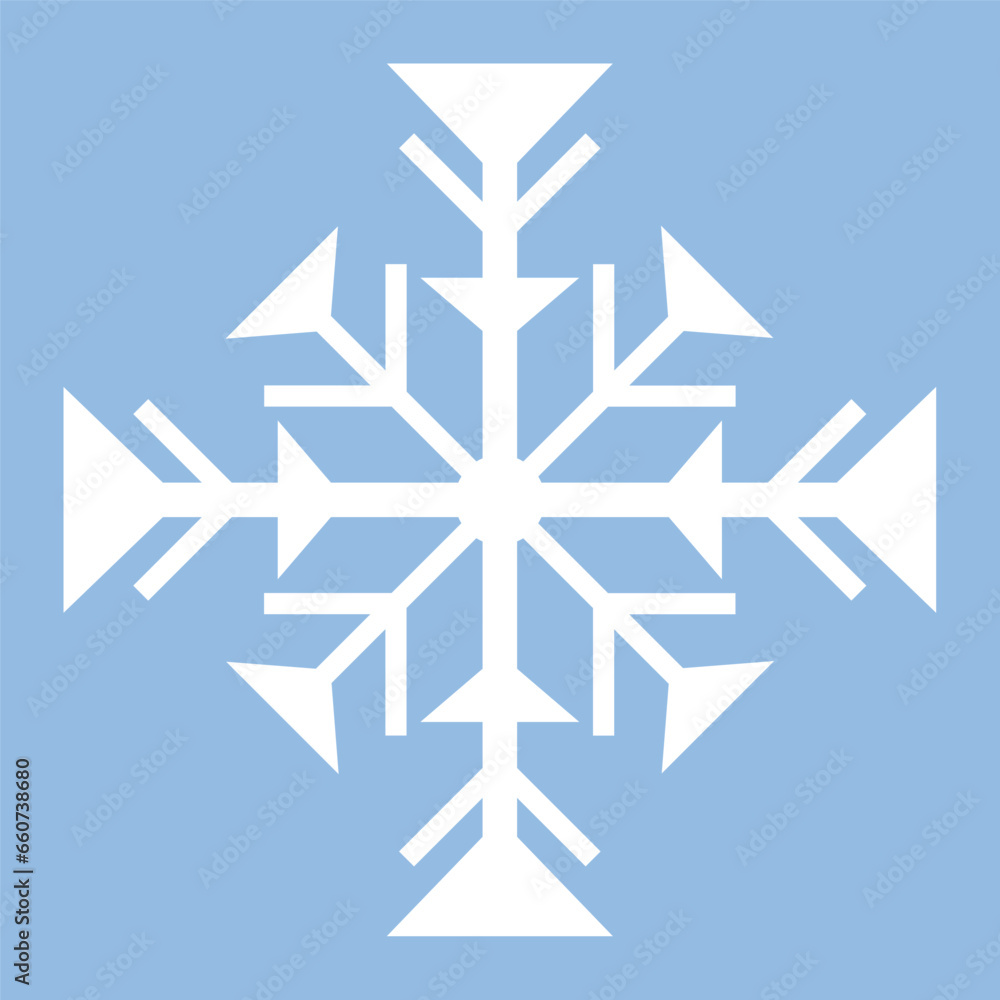Beautiful snowflake on light blue background Beautiful snowflake on light blue background